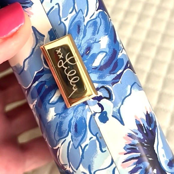 ORIGINAL Lilly Pulitzer,Blue Catch-N-Keep Jubilee Hard Shell Crossbody Clutch - Picture 6 of 7